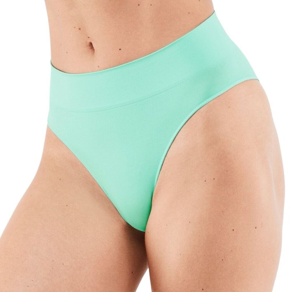 Fabletics Seamless High-Waisted Cheeky Brief - Gulf Coast - Size Small